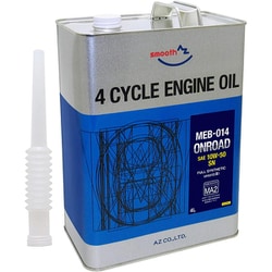 バイク 4サイクルエンジンオイル 10W-50 MA2規格 4L （MEB-014/ONROAD） 100％化学合成油 4Tオイル 2輪 EG064