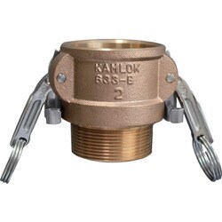 カムロック ツインロックタイプカプラー オネジ ブロンズ 633-BBL 1インチ BR 633-BBL-1-BR