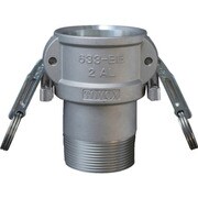 カムロック ツインロックタイプカプラー オネジ アルミ 633-BBL 2インチ AL 633-BBL-2-AL