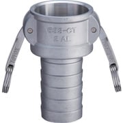 カムロック カプラー ホースシャンク（細め） アルミ 633-CT 6インチ AL 633-CT-6-AL