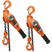 037 レバーホイスト 0.5t 1.5m 2台セット 荷締機