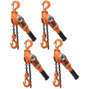 038 レバーホイスト 0.5t 1.5m 4台セット 荷締機