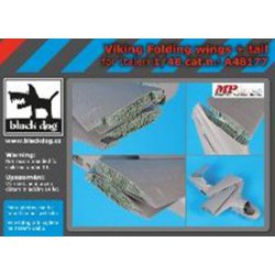 プラモデル　1/48 S-3 ヴァイキング用主翼 ＆ 尾翼折り畳み 基部 (イタレリ用) ディティールアップパーツ [HAUA48177] 1/48 S-3 ヴァイキング用主翼 & 尾翼折り畳み基部 (イタレリ用