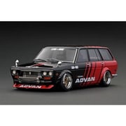 IG3149 1/18 ダットサン ブルーバード 510 ワゴン ブラック/レッド [レジンキャストミニカー]