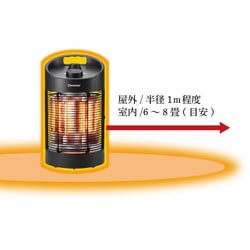 ヨドバシ.com - Chrester 足元用ラウンドヒーター 防水仕様