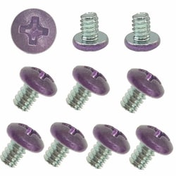 インチネジ ＃6-32×約4mm 10個入り パープル SN-020PP