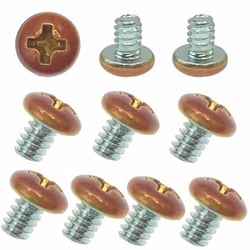 インチネジ ＃6-32×約4mm 10個入り オレンジ SN-020OR