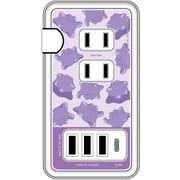 ポケットモンスター USB/USB Type-C付 ACタップ メタモン POKE-861A