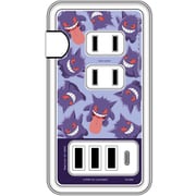 ポケットモンスター USB/USB Type-C付 ACタップ ゲンガー POKE-861B