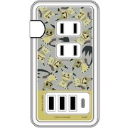 ポケットモンスター USB/USB Type-C付 ACタップ ミミッキュ POKE-861D