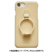 Ha-1911-623 [iPhone SE（第3世代）用 ジェムストーンリングケース CUSTARD]