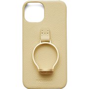 Ha-2208-300 [iPhone 14用 ジェムストーンリングケース CUSTARD]
