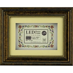 LED ボックス フォトフレーム アンティーク（ブロンズ） LF-03565