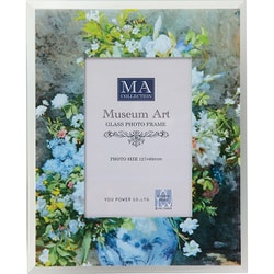 名画ガラスフォトフレーム（ルノワール 大きなかびんの花） MF-02034