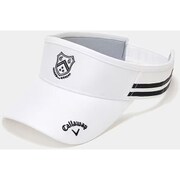 CA23FW C23291213 1030 [ゴルフバイザー レディース エンブレムプリントバイザー ホワイト]