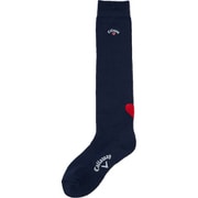 CA23FW C23293210 1120 [ゴルフソックス レディース ラブキャロウェイ 踵ハートハイソックス 22～24cm ネイビー]