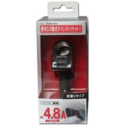 DL-38 [2USB＋1DC 首振りタイプ 12V/24V車兼用 可動式ダイレクトソケット]