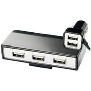 DL-64 [2USB＋3USB フック付 ソケット 12V/24V車兼用 極薄USBソケット]