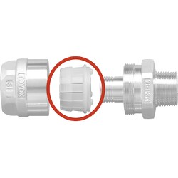ホース継手（ステンレス製） トヨコネクタ TC3-SS型 交換用スリーブ 適合ホース15ミリ 20個入り TC3-SS15-S