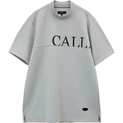 CWA23M C23234101 1020 L [ゴルフシャツ メンズ ストレッチスムース半袖モックネックシャツ Lサイズ グレー]