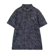 CWA23M C23234104 1120 M [ゴルフシャツ メンズ ロゴプリントカノコ半袖シャツ Mサイズ ネイビー]