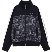 CWA23L C23217201 1120 L NV [ゴルフウェア レディース ロゴダンボールスウェットブルゾン Lサイズ ネイビー]