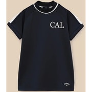 CWA23L C23234201 1120 M [ゴルフシャツ レディース ストレッチスムース半袖モックネックシャツ Mサイズ ネイビー]