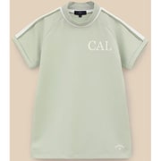 CWA23L C23234201 1130 L [ゴルフシャツ レディース ストレッチスムース半袖モックネックシャツ Lサイズ ライトグリーン]