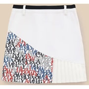 CWA23L C23228202 1030 S [ゴルフスカート レディース ロゴプリントダンボールスカート Sサイズ ホワイト]