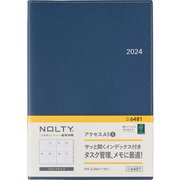 ウィークリー NOLTY(ノルティ) アクセスA5-5 ネイビーブルー 2024年1月始まり 6481