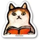 56806 [神保堂にゃんこ堂 ステッカー シール 猫 ネコ ねこ くまくら珠美（読書猫）]