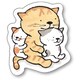 56812 [神保堂にゃんこ堂 ステッカー シール 猫 ネコ ねこ necoya（にゃんきーとす）]