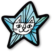 56815 [神保堂にゃんこ堂 ステッカー シール 猫 ネコ ねこ おかべてつろう（星）]