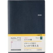 ウィークリー NOLTY(ノルティ) エクリA5-4 日曜始まり ダークネイビー 2024年1月始まり 6319