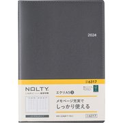 ウィークリー NOLTY（ノルティ） エクリA5-3 ダークグレー 2024年1月始まり 6317