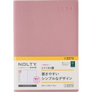 ウィークリー NOLTY(ノルティ) エクリB6-5 日曜始まり ピンク 2024年1月始まり 2273