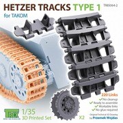 TR85064-2 1/35 WWII ドイツ ヘッツァー駆逐戦車用 履帯 Type1 起動輪付 （タコム用） [プラモデル用パーツ]