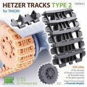 TR85065-2 1/35 WWII ドイツ ヘッツァー駆逐戦車用 履帯 Type2 起動輪付 （タコム用） [プラモデル用パーツ]