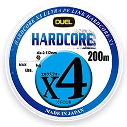 ハードコアX4 200m 1.2号 5CBL 5色イエローマーキング