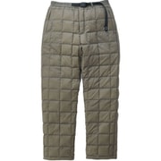 【GRAMICCI×TAION】ダウンパンツ DOWN PANT G3FU-P103-TG STONE GREY Lサイズ [ダウンパンツ ユニセックス]