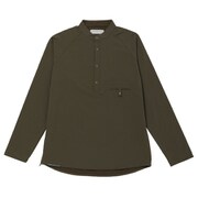 ソフトシェルフリースのプルオーバーシャツ 021056 S86 センザイチャ サイズ五(XL) [アウトドア シャツ ユニセックス]