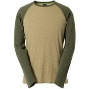 Merino Wool Two Toned LS Tee 011047 L.グリーン XLサイズ [アウトドア カットソー メンズ]