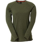 Women’s Merino Wool LS Tee 011050 L.グリーン Lサイズ [アウトドア カットソー レディース]