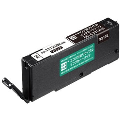 互換リサイクルインクカートリッジ キヤノン BCI-331XLBK ブラック（染料） インク残量表示完全対応 ECI-C331XLB