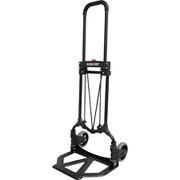 MCI-BB Personal Hand Truck [折り畳み式 ハンドトラック キャリーカート/台車 スチール製 ブラック キャリーカート用ストラップ1本付属]