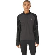ランニングPRO-FITウインドブロックハーフジップ長袖シャツ 2011C895 001  パフォーマンスブラック Lサイズ [ランニングウェア シャツ メンズ]