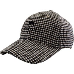 BZC-2330WD BKBR F [千鳥風柄キャップ ブラックブラウン F]