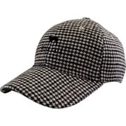 BZC-2330WD BKBR F [千鳥風柄キャップ ブラックブラウン F]