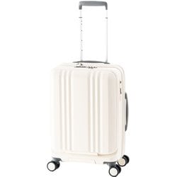スーツケース デカかるEdge フロントオープンタイプ 拡張機能 旅行日数目安：3～4泊 TSAロック搭載 ALI-077-18FW マットバニラ
