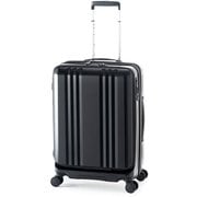 スーツケース デカかるEdge フロントオープンタイプ 拡張機能 旅行日数目安:5~7泊 55L/拡張時65L TSAロック搭載 ALI-077-22FW マットブラック